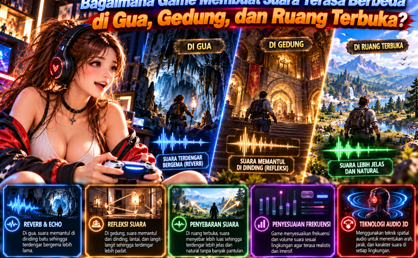 Bagaimana Game Membuat Suara Terasa Berbeda di Gua, Gedung, dan Ruang Terbuka?